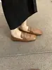 Zapatos Casuales Planos Suaves de Cuero con Suela Suave, Estilo Retro Francés Suave para Mujer Chuyu Ji, Slip-On