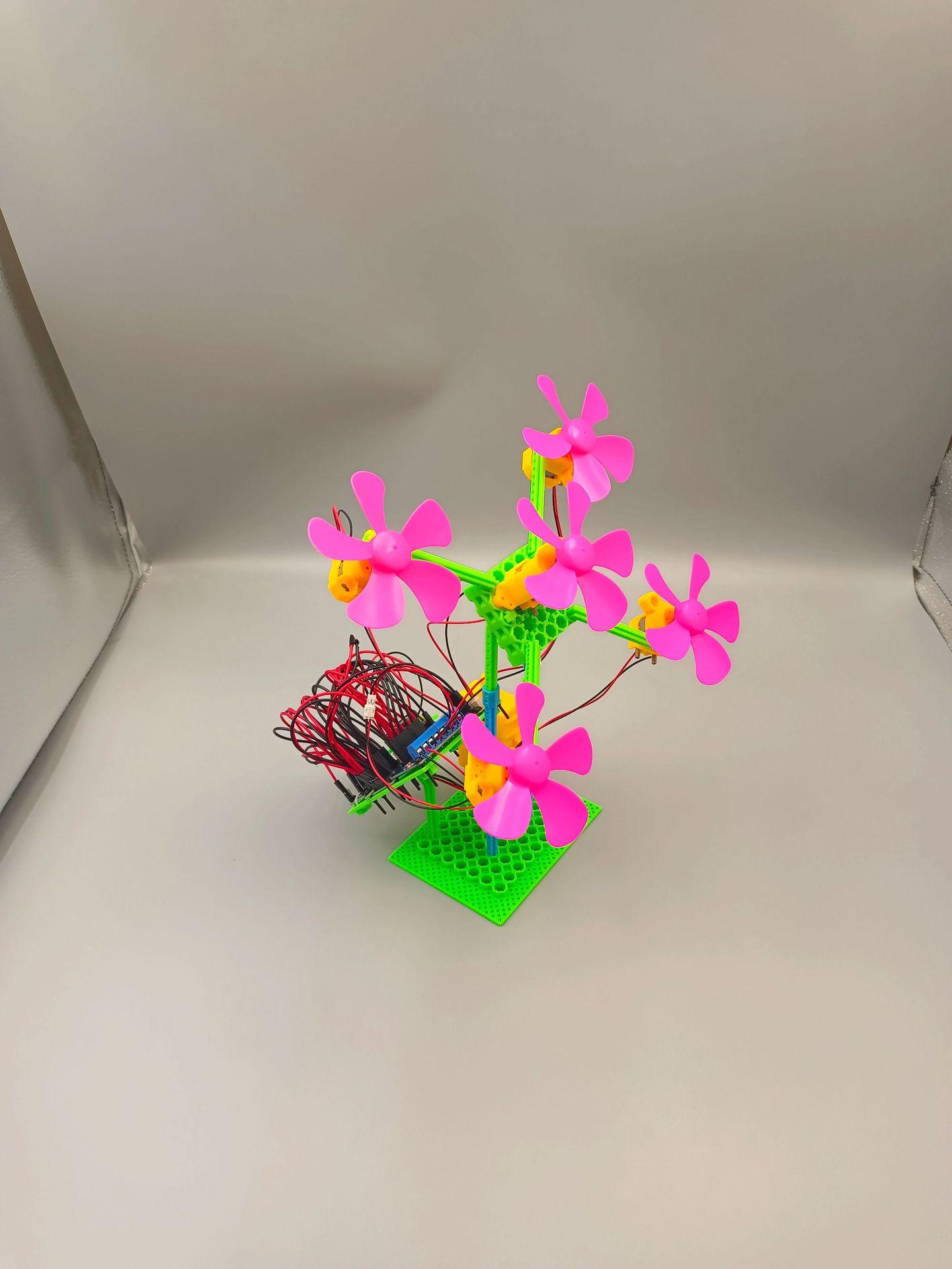 五五花扇组装图2