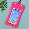 Bolsa Estanque para Celular com Airbag Flutuante Duplamente Selada à Prova d'Água para Derrapagem Praia PVC Transparente com Tela Sensível ao Toque Capa Estanque para Celular