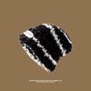 Gorro de Lana de Hilo de Pluma, Gorro de Punto de Felpa, Gorro de Tejer para Cabeza Grande de Mujer, Bufanda Cálida de Otoño e Invierno, Venta al por Mayor de Fábrica en Stock