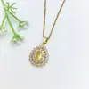 Collar de Acero Inoxidable para Mujer Joyería de Nicho Versátil Colgante de Cobre Cadena Elegante para Clavícula Joyería Cadena de Lujo Ligero