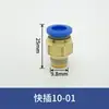 Conector de Tubo de Ar de Engate Rápido Pneumático Pc10-03 Rosqueado Passante Pc6-01/Pc4-01 Conector de Dreno de Água para Máquina de Moldagem por Injeção 12