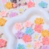 Horquilla para el pelo pequeña, fresca, hecha a mano, multicolor, con diseño de flor de melocotón dulce, para hacer tú mismo, hecha a mano, para joyería, accesorios de resina con pegamento en crema.