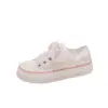 Zapatillas de lona estilo hada para mujer, nuevo modelo de verano 2026, zapatillas con cordones de suela gruesa que aumentan la altura, suela suave, zapatos casuales versátiles y súper populares