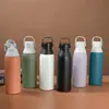 Taza Térmica de Acero Inoxidable 304 Transfronteriza para Comercio Exterior, Botella de Agua Portátil de Gran Capacidad para Deportes al Aire Libre con Asa y Popote, Personalizable
