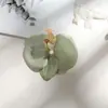 Y Horquilla de Orquídea Phalaenopsis Artificial Tocados de Flores DIY Decoración de Boda Ramo de Boda Flores Artificiales Hecho a Mano