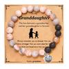 Moda europea y americana amor pulsera con colgante pulsera de cuentas hecha a mano tarjeta de regalo de Navidad pulsera de cebra rosa ventas directas de fábrica