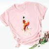 Camisetas Vogue Ballet Feminina moda Ator de balé estampa de desenho animado top de manga curta camiseta