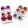 Óculos de Sol Festa Girassol para Crianças Óculos Decorativos Engraçados para Fotos Óculos Modelo Flor Brinquedo Óculos de Sol Ponto Venda Atacado