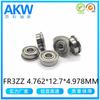 Suministro Directo del Fabricante de Cixi Rodamientos de Brida Pulgadas Fr3Zz 4.762*12.7*4.98mm