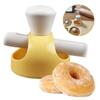 Molde de donut americano molde de pão oco de plástico redondo molde de prensa de massa de bolo ferramentas de cozimento de cozinha faça você mesmo