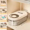 Caja de Almacenamiento de Granos, Contenedor de Arroz, Frasco Sellado de Grado Alimenticio para el Hogar, Contenedor de Arroz Transparente, Contenedor de Granos a Prueba de Insectos y Humedad, Caja de Arroz