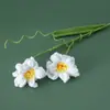 Ramo creativo nuevo hecho a mano de ganchillo Flor de Narciso Peruano Rama ramo tejido de hotel ramo tejido de lana Flor Eterna