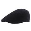 Amazon ajustable circunferencia de cabeza grande golf boina para hombre bordada con letras algodón boina gorra de visera británica