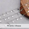 Cadena Simple Joker Estrella Luna Amor Chapada en Oro 18K Cadena Hecha a Mano de Corea Material para DIY