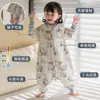 Saco de Dormir Aegtesol para Bebê em Algodão Puro, Manga Removível, Pernas Separadas, Universal para Todas as Estações, Colcha Anti-Chute para Crianças, Macacão de Bebê para Primavera e Verão