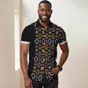 Comercio exterior de Amazon Europa y Estados Unidos 2025 nueva moda casual alta calidad estampado camisa de manga corta para hombre