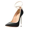 Zapatos de Moda Europeos y Americanos Transfronterizos Punta Fina Tira Superficial Tacón con Forma Zapatos de Mujer AliExpress Tacones Altos Zapatos de Salón para Mujer