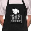 Amazon Transfronterizo Delantal de Poliéster Fabricante Venta Directa Wholesale Ropa de Trabajo Delantal de Cocina Logo Personalizado