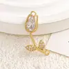 Conjunto de pulsera y collar DIY de doble agujero con diseño de flor de tulipán, moderno y popular, de gran venta. Accesorios que no se decoloran.
