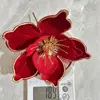 Atacado Transfronteiriço Atmosfera de Natal Flores Vermelhas de Natal Adereços de Decoração para Hotel de Férias Flores Decorativas de Natal