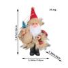 Hong Kong Amor 5 Pulgadas Papá Noel Postura de Pie Sosteniendo Árbol Colgante Muñeco de Navidad Fiesta Decoraciones Navideñas