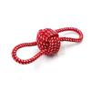 Juguete de Cuerda de Algodón Resistente a Mordidas Molar para Perro Juguete de Nudo de Cuerda para Perro Pequeño Mediano Traje Frisbee Suministros para Mascotas