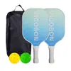 Conjunto de raquetes de pickleball, equipamento esportivo, raquetes de pickleball de fibra de vidro, esportes profissionais ao ar livre, fábrica atacadista