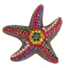 Broche Retro de Estilo Nuevo Europeo y Americano de Estrella de Mar y Concha, Pin de Moda para Chaqueta de Traje de Lujo Ligero para Mujer, Broche Marino