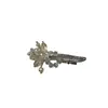 Pinza para el Cabello de Flor de Cristal de Lujo Ligero Pinza de Pato de Metal con Diamantes Nuevo Estilo Coreano Pinza Lateral Pinza para Flequillo Accesorios para el Cabello