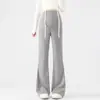 Calça para Gestantes Sem Suporte Abdominal Usando Calça Preguiçosa de Arroz Glutinoso Nova Coleção Primavera e Outono 2025 Calça Solta Casual Tendência com Efeito Emagrecedor para Mamãe