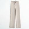 Pantalones Anchos Nuevos de Otoño e Invierno Transfronterizos para Mujer, Pantalones Rectos Espesos de Cintura Alta de Punto con Hilo de Alma, Pantalones Casuales de Longitud Completa
