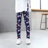 Leggings de menina verão calça externa fina calça de seda de leite estampada meia-calça elástica coreana para bebê