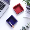 Cenicero Popular de Silicona Platino Transfronterizo con un Toque de Alta Gama, Cenicero Cuadrado Creativo DIY Comercial con Logo Personalizado