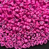 Acrílico 7mm contas de letras coloridas contas de carta de amor DIY joias artesanais pulseira acessórios com contas contas soltas material