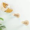 Estrutura de Escalada para Pets Montada na Parede Estrutura de Escalada para Gatos em Forma de Lua de Madeira Hamaca para Gatos Montada na Parede da Casa