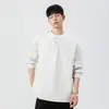 Sudadera de Dos Piezas Falsas con Cuello Henry NASA para Hombre, Nuevo Estilo Primavera y Otoño 2026, Top de Moda Casual Holgado de Peso Pesado