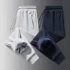 Pantalones Deportivos de Algodón Puro Talla Grande M-8XL para Hombre Otoño Invierno Engrosados con Felpa Ajuste Holgado Pierna Recta con Puño Casual Largos para Hombre