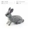 Simulação Transfronteiriça Mini Fazenda Aves Galinha Pato Ganso Vaca Ouro Animal Pequeno Modelo em Miniatura Ornamentos de Mesa de Areia Atacado