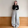 Pantalones Casuales de Otoño para Niñas Primavera y Otoño Ropa Nueva para Niños Pantalones Deportivos de Chándal Sueltos con Puños Elásticos de Estrella de Cinco Puntas