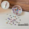 Pedrería Imitación Color Caramelo para Uñas de Corte 33, Pedrería Redonda Súper Brillante con Base Puntiaguda, Pedrería Apilada para Uñas DIY, Decoraciones de Pedrería para Uñas Estilo Ins
