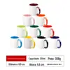 Caneca Cerâmica com Revestimento para Sublimação por Transferência de Calor Branco Pode Ser Personalizada com Padrão de Logotipo Grau 3A 11oz Caneca Publicitária