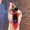 Llavero Colgante Creativo Genial de Motocicleta Mini Coche de Juguete de Cuerda para Niños Llavero de Mochila Pequeño Regalo al por Mayor