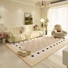 Alfombra Nueva Sala de Estar Estilo Crema Sofá Tapete de Piso Dormitorio Minimalista Avanzado Sin Lavado Lujo Ligero Hogar Mesa de Centro Cama Grande