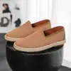 X615 Mocasines Nuevos para Hombre, Zapatos de Pescador de Gamuza, Zapatos Slip-On Perezosos, Zapatos Casuales de Negocios para Hombre