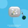 Adecuado para Funda de Auriculares Beats Powerbeats Fit, Carcasa Blanda Transparente Funda Protectora Bluetooth Inalámbrica con Colgante de Dibujos Animados