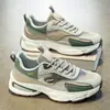Nuevos zapatos de hombre para otoño, zapatillas deportivas de malla transpirable para hombre, versátiles y de moda, suela gruesa antideslizante, zapatos casuales tipo "dad shoes"