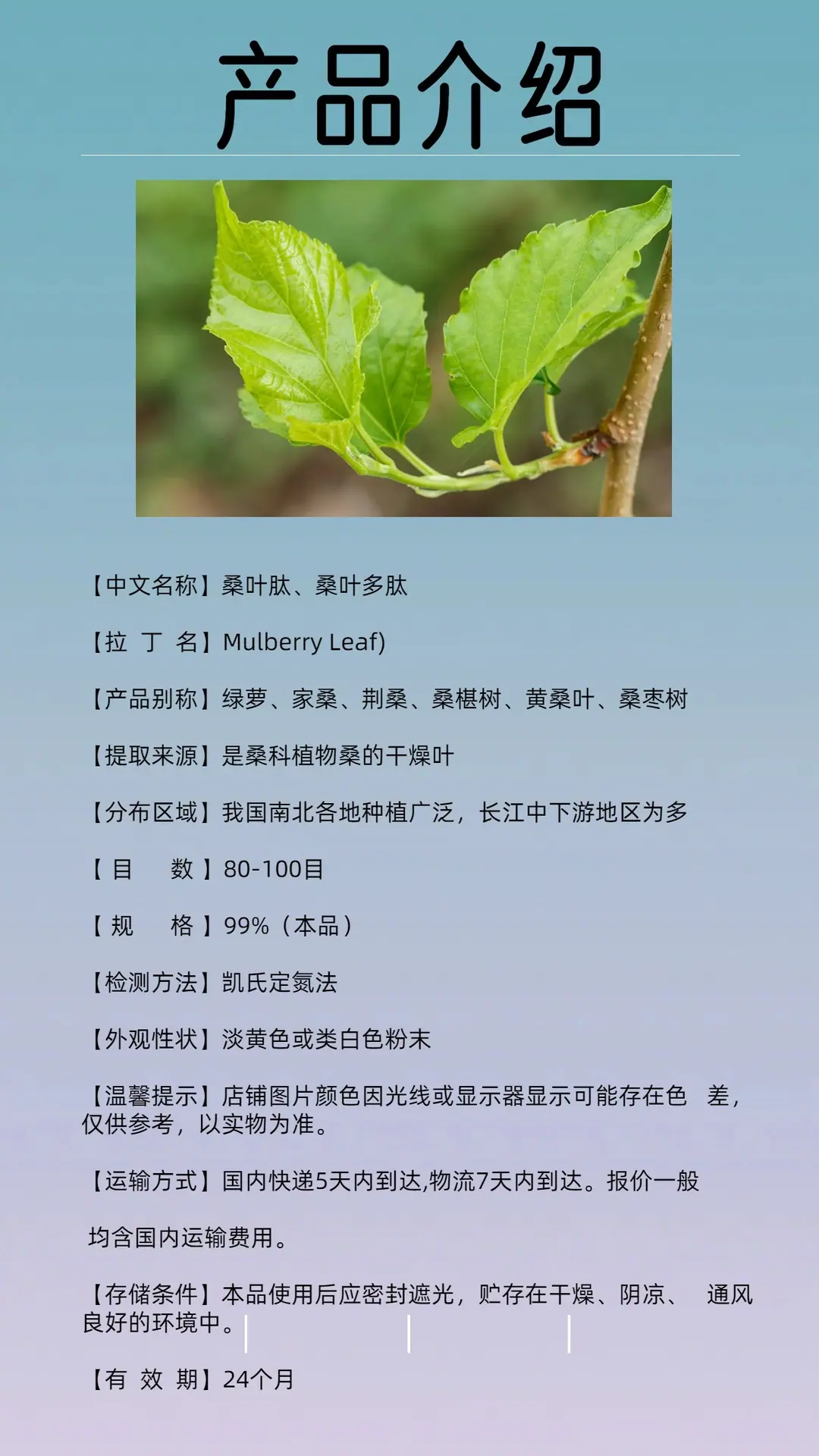 桑叶肽