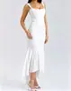 Vestido de verano sin mangas de poliéster ajustado con dobladillo irregular para mujer, transfronterizo de Amazon Europa y América 2026