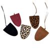 Estampa de Leopardo Veludo Alça de Pescoço Clipe Magnético para Óculos de Sol Colar Longo Acessórios de Corrente para Suéter Portátil de Viagem